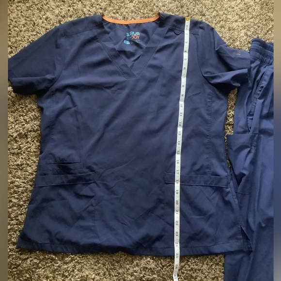 Scrub joy dark blue set Size M - Picture 4 of 8